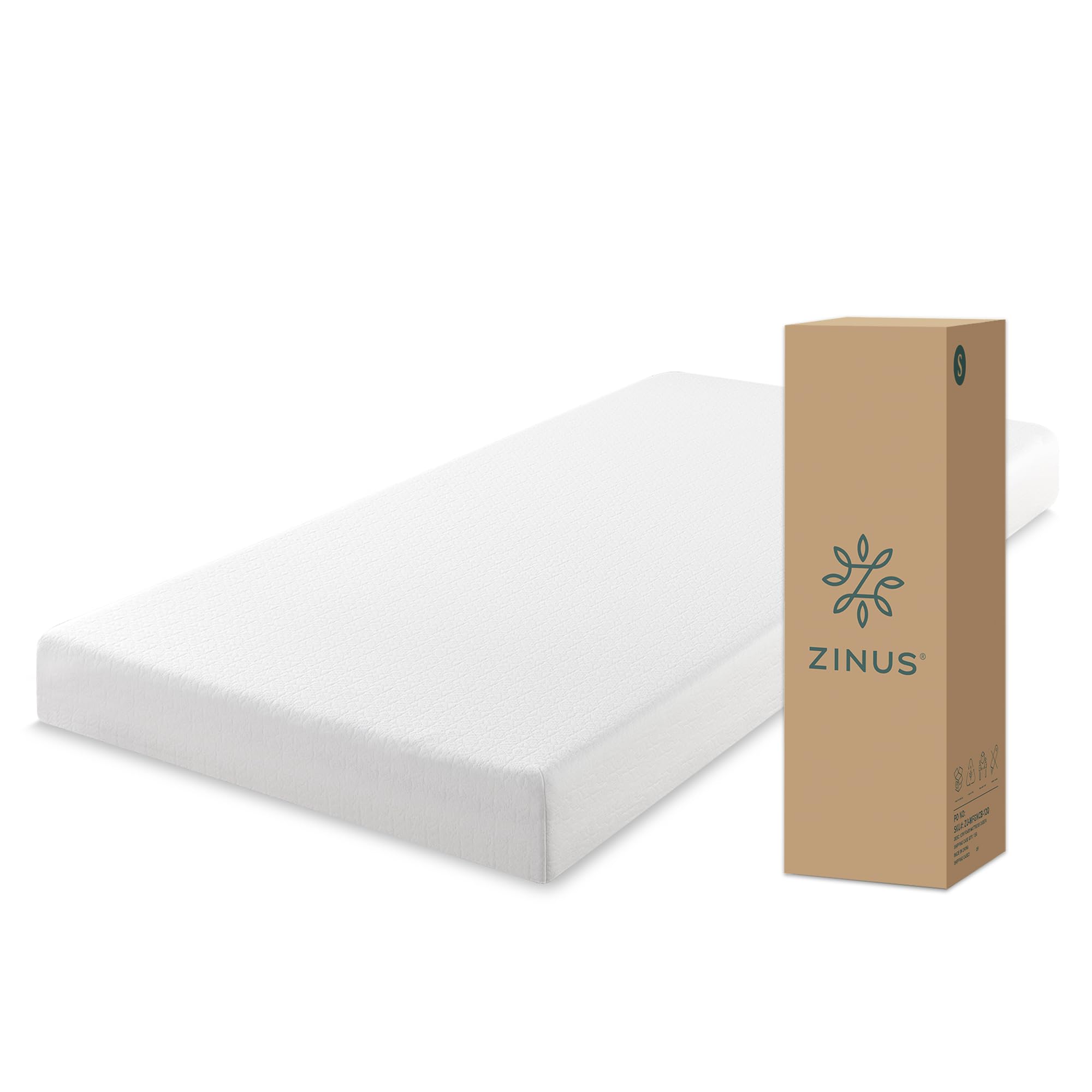 ZINUS 低反発 マットレス シングル 厚さ 15cm Green Tea 緑茶成分 抗菌 防臭 3層構造 通気性 体圧分散 メモリーフォーム やわらかめ 敷布団 天然由来成分 | 圧縮梱包 ベッド 一人暮らし ジヌス | 日本正規品 GTFM商品画像