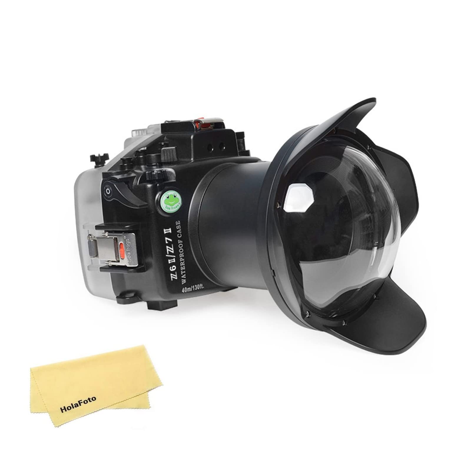 Seafrogs Underwater Housing for Nikon Z6II Z7II +8'' WA006A Dome Port Kit 40M/130FT Waterproof Case for Nikon Z7II Z6II+16-35 1.4 G, 24-70 F2.8, AF-S VR105 F/2.8G, AF-S 8-15 1:3.5-4.5 Lens
