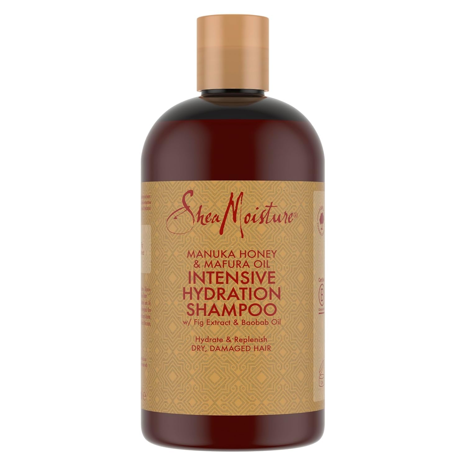 SHEA MOISTURE Manuka Honey & Mafura Oil Intensive Hydration Shampoo silicone and sulphate free shampoo for dry, damaged hair 384 ml