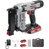 Electric Nail Gun, 23 Gauge Cordless Pin Nailer, 3/8" to 1-3/8" Nails, Battery Powered, 2×Batteries, Charger, and 3600 Nails Included (L823-PN)