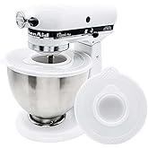 Mixer Bowl Lid/Cover Compatible with KitchenAid 4.5-5 Quart Tilt-Head Stand Mixer, Replacement Lid for Mixer Bowl, Prevent Sp