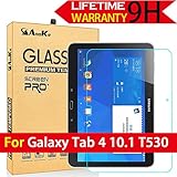 Galaxy Tab 4 10.1 Glass Screen Protector, (T530 T531 T535) AnoKe [Lifetime Warranty](0.3mm 9H ) Tempered Film Sheild For 10.1 T530 Glass