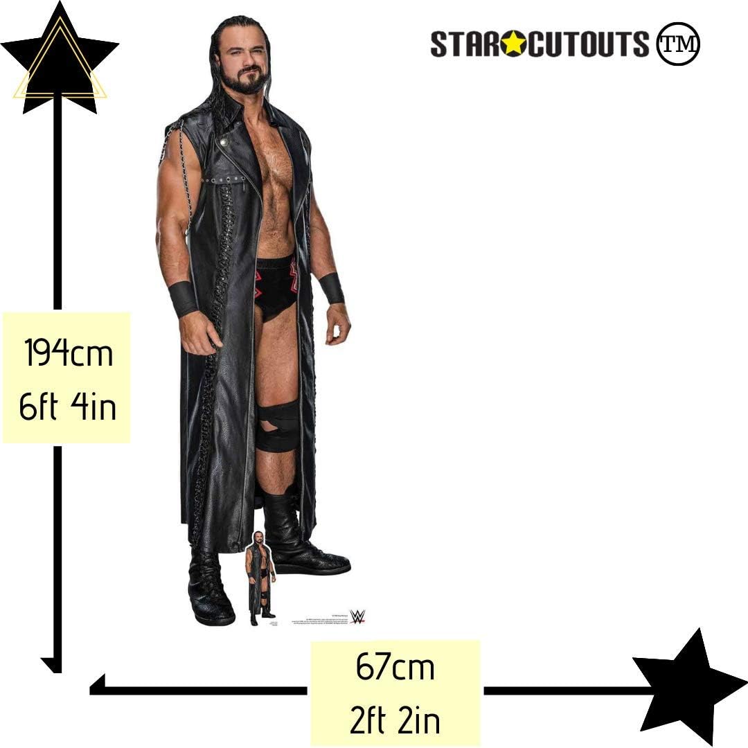 Star Cutouts SC1598 WWE Drew McIntyre Ultimate Edition Lifesize Cardboard Cutout with Mini - Image 3