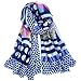 C&EX·XYGAT Women Cotton Scarves Lady's Long Viscose Shawls Soft Head Scarves Polyester Woman Wraps Spring Shawls Hijabs (Blue)