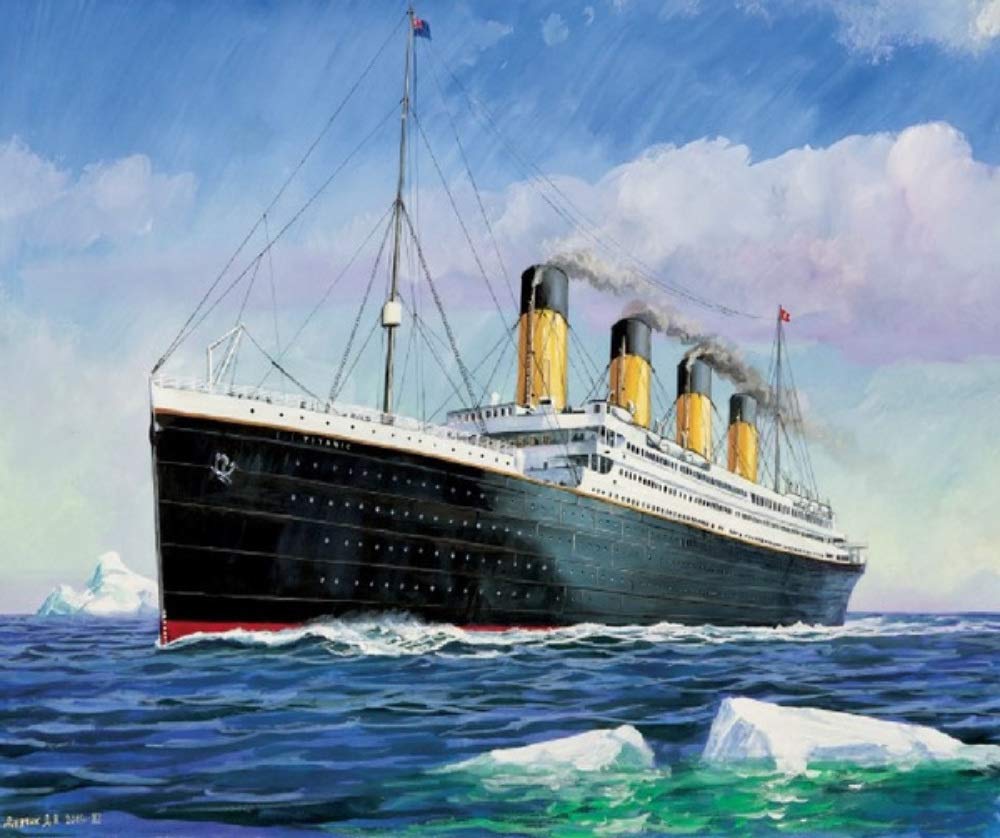 Zvezda Model Kit - Titanic, 1:350 Scale, 150 Pieces