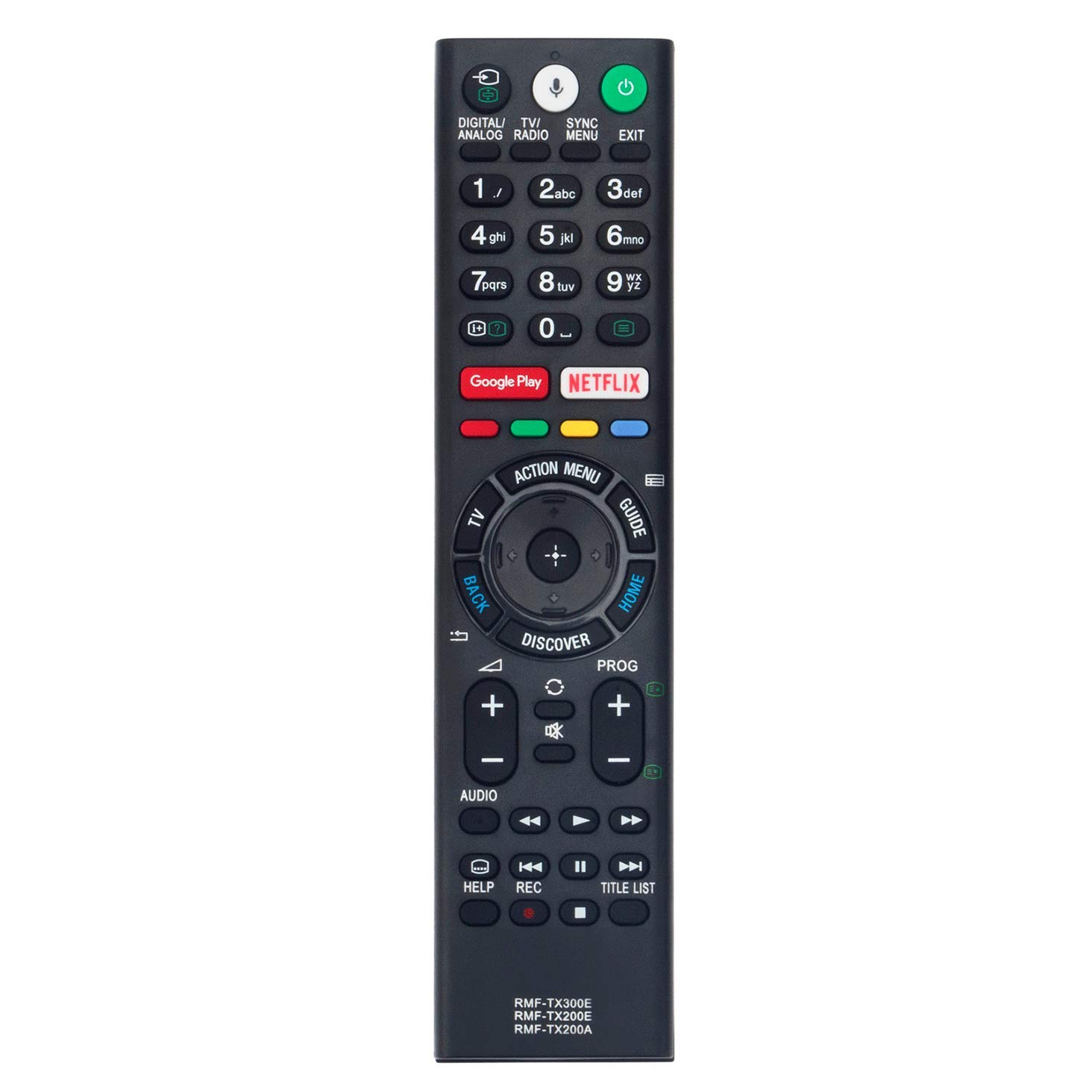VINABTY RMF-TX300E RMF-TX200E RMF-TX200A 149332011 Remote Control Replacement for Sony TV RMF-TX200P RMF-TX200U RMF-TX200B RMF-TX201U RMT-TZ300A RMF-TX300U