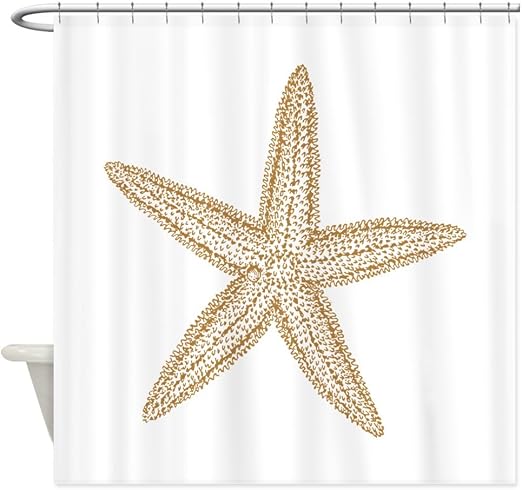 Amazon Com Cafepress Sand Starfish Decorative Fabric Shower