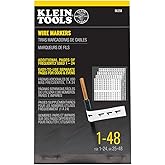 Klein Tools 56250 Wire Marker Book for Cable Management, Electric Panel Organization Wire Label Stickers, Numbered 1-48