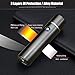 Plasma ARC Flameless Torch Lighter – ROKKES Windproof Plazmatic Electric Lighter, USB Rechargeable Dual ARC Lighter For Cigarette Cigar Pipes, Fire Starter For Candle BBQ, X Beam Tesla Thunder Lighter