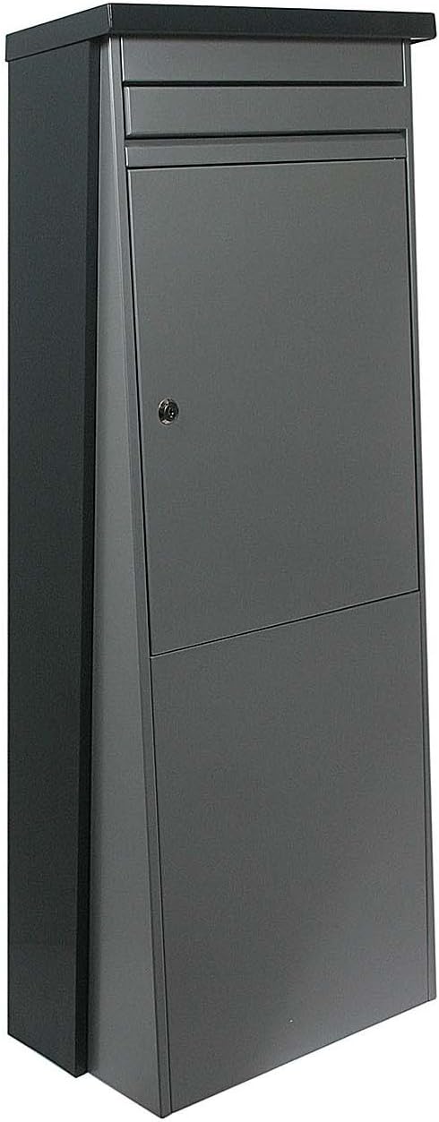 SafePost Eurotrend No.1 großer Standbriefkasten anthrazit & silbergrau 100 x 35,5 cm Briefkasten 901155
