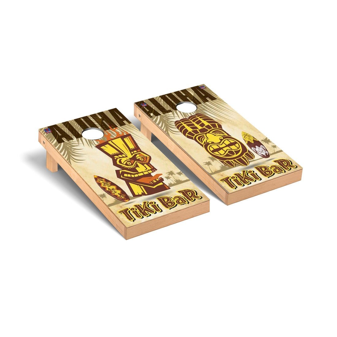 Amazoncom Victory Tailgate Aloha Tiki Bar Alternating Faces