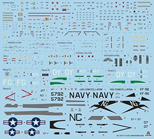 Italeri 1373 1:72 F-4 C/D/J Phantom Aces, Fahrzeug – Bild 8
