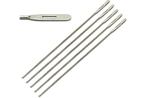 MedTool 5pcs Eye Probe 6"" Surgical Stainless Steel Instruments (6 in.), Silver