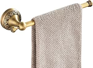 Casewind - Toallero de color bronce hecho de latón de calidad, estilo antiguo con motivos de olas ideal para cuarto de baño, aseo o cocina, de 30 cm