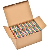 Madisi Crayons Bulk Pack, Regular Size, 4 Colors, 250 Packs, 1000 Count | Crayons Bulk Individual Packs for Kids, Box of Crayons Classroom Set