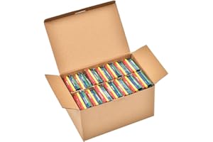 Madisi Crayons Bulk Pack, Regular Size, 4 Colors, cellophane 250 Packs, 1000 Count