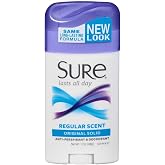Sure Wide Anti-Perspirant Deodorant Original Solid Regular Scent 1.70 oz (Pack of 12)