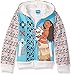 Disney Little Girls' Toddler Moana Hoodie with Printed Sleeve, White, 2T