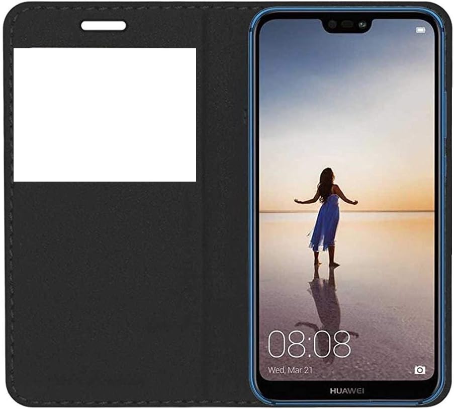 Icod9 Smart S-View Flip Cover for Huawei nova 3e (Black)