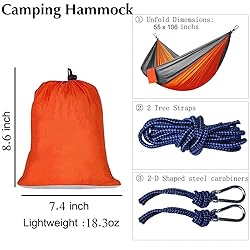Camping Hammock, Double & Single Portable Hammocks