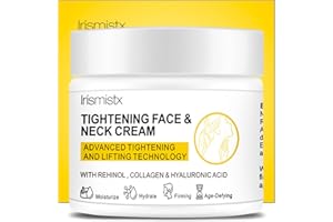 Irismistx Tighten and Lift Neck Firming Cream, Neck Creams for Tightening and Firming, Skin Tightening Cream for Face, Neck, Chest & Décolleté (Yellow, 3.4 Fl Oz (Pack of 1))
