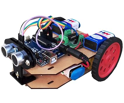 Kit4Curious Pre-Assembled Arduino UNO Robot Project with Preloaded Code, Instruction and Report