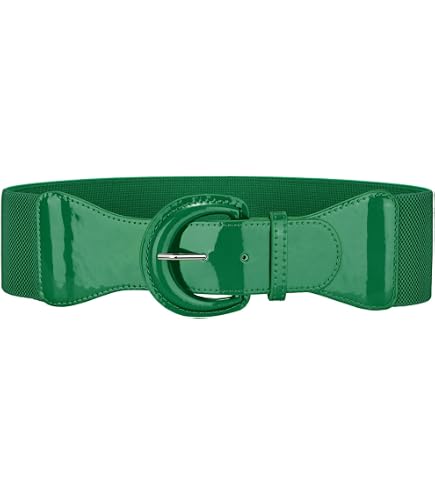 green waist belts for dresses ZYALTFDC Women Elastic Vintage Wide Belt for Women Dresses Waistband Stretchy Retro Belt for Women Girls Green Waist Fashion Belt Lady Cinch Belts at Amazon Women's Clothing Color:Light-blue PREFALL25EDIT Width 2 inches Princess Anna Dress Frozen