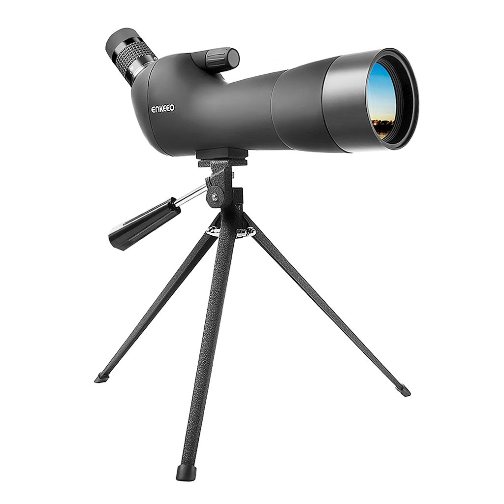Enkeeo xAE Telescopio Monocular Spotting Scope Anguloso con Trípode Lente Multi Revestido