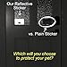 LuckyPet Firefighter Pet Alert Stickers, Ultra-Bright Reflective Vinyl by 3M (See The Difference!), Two Pack, 3” x 5” Peel and Stick- from