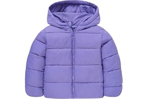 Vieille Toddler Winter Coat Girls Boys Puffer Jacket Lightweight Kids Down Alternative Outerwear 2-6 Years