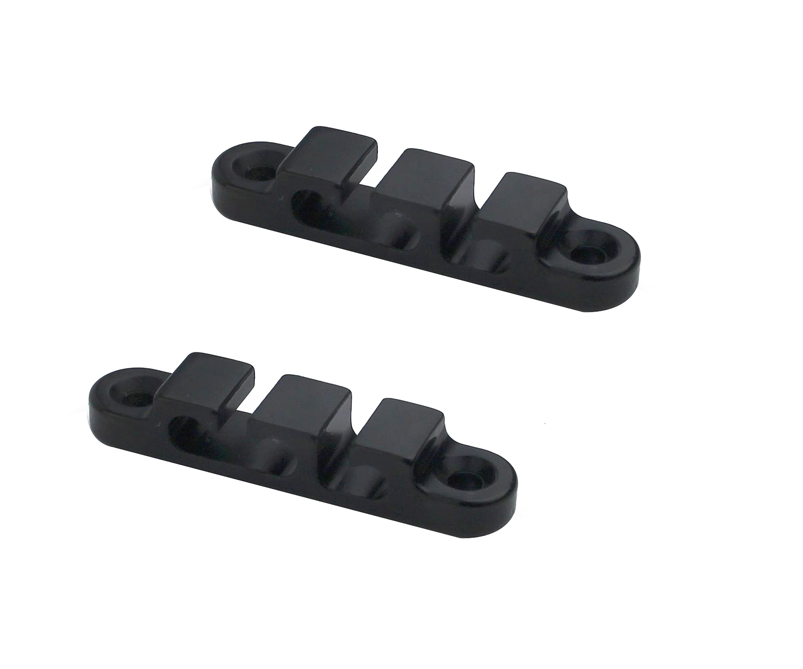 Guyker 2Pcs 3-String Retainer/String Guide for Electric Bass Head Retainer String Tree String Buckle Guide Groove Bass String SR5, Black — image 1