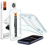 Spigen AluminaCore Tempered Glass Screen Protector [Glas.tR EZ Fit] designed for iPhone 17 Pro | iPhone 17 | iPhone 16 Pro [2 Pack] 9H+ Hardness, Aluminum-Enhanced Durability