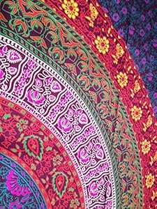 Amazon.com: Multi-colored Mandala Tapestry Indian Wall