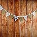 G2PLUS 10 Feet Hessian Burlap Floral Lace Banner Bunting Garland Rustic Wedding Party Home Decoration (Lace & Burlap)