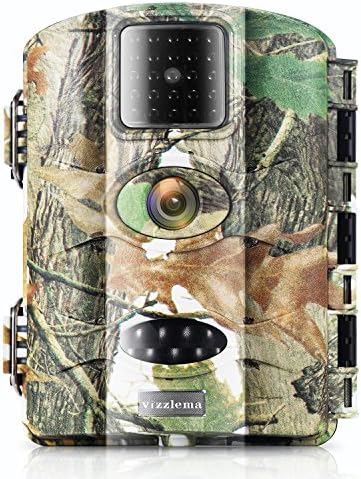 Vizzlema Trail Camera-12MP Wildlife Hunting amera 65ft Infrare Game Camera Motion Activated 65ft Long Range No Glow Infrared Night Version with 2.4in LCD Screen Waterproof IP65