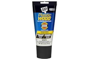 DAP Plastic Wood All Purpose Latex Wood Filler, White, 6 Oz - Packaging may vary