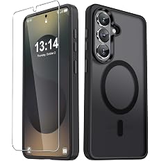 YENAPOON for Samsung Galaxy S26+ Plus Case, Matte Magnetic Phone Cover [with 1 Screen Protector] [Support for MagSafe] [Shock