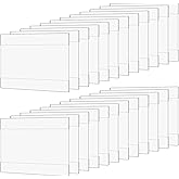 24 Pack Acrylic Wall Mounted Sign Holder Horizontal Plastic Clear Frames No Drilling Wall Mounted Sign Holder with Adhesive Tape for Displaying Document Flyer Poster(Horizontal Style,5 x 7 Inch)
