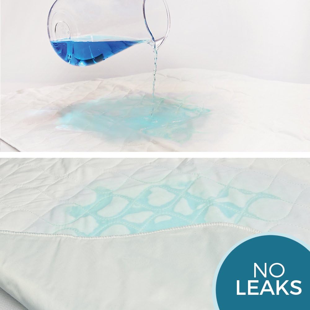 Priva High Quality Ultra Waterproof Sheet and Mattress Protector 34x47 Inch, 8 Cups Absorbency, Guarantee 300 Machine: Health & Personal Care