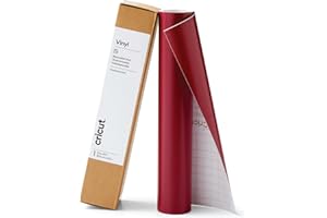 Cricut Premium Removable Vinyl, Wine (12in × 15ft), No-Residue Easy Removal up to 2 Years, Perfect for Indoor-Outdoor DIY Projects & Removable Decals, Compatible with Cricut Machines