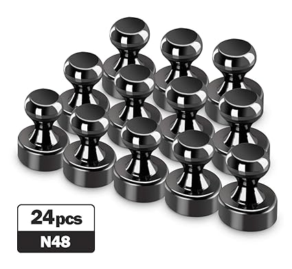ABSOFINE N48 - Imanes de neodimio extra fuertes, 24 unidades, 12 x ...