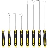 Aleric 8 Pcs Pick and Hook Tools Set, Pick Set Tool for Seal Gasket Removal | Automotive Pick Tool for Car Oil Seal, Pick Set Mechanic, Pick Set to Remove Hoses and Gaskets, Pick Hooks Puller Remover Kit