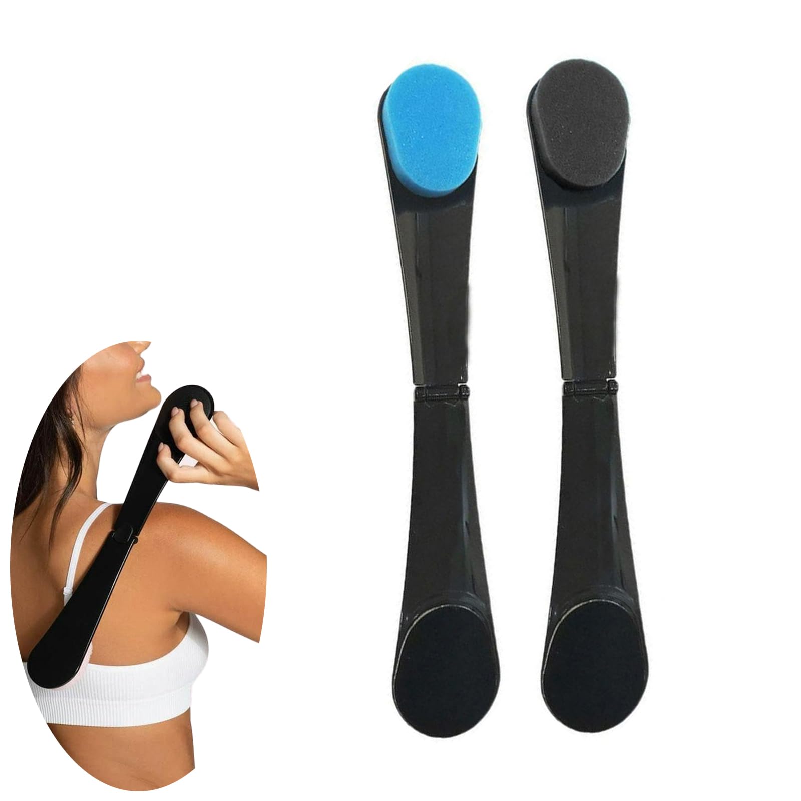 2PCS Self Tanning Back Applicator Lotion Applicator for Back Tanner Sun Cream Applicator Self Tan Back Applicator Reusable Application Tool for Tanning Lotion Mousse