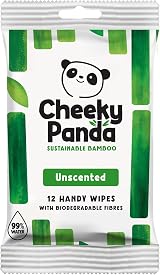 The Cheeky Panda Bamboo Travel Wipes 12 Pack Plastic Free Biodegradable Wet