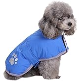 Queenmore Cold Weather Dog Coats Loft Reversible Winter Fleece Dog Vest Waterproof Pet Jacket Available in Extra Small, Small, Medium, Large Extra Large Sizes