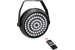 Telbum White Strobe Lights Halloween Super Bright 78 LEDs Strobe Light for Parties Sound Activated Mini DJ Strobe Light with Remote Control, Best for Room Stage Party Dance Wedding