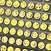 YEYULIN Round Yellow Resin Stud Earrings Girl 36 pairs Jewelry