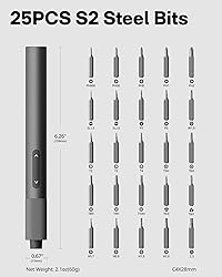 HOTO 25-in-1 Precision Screwdriver Set, 3.7V