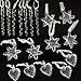 youseexmas Glass Icicle Christmas Ornament Pack of 18