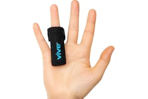 Vive Trigger Finger Splint - Support Brace for Middle, Ring, Index, Thumb, Pinky, and Hands - Straightening Curved, Bent, Locked Stenosing Tenosynovitis Tendon Lock Release Knuckle Stabilizer - HSA/FSA